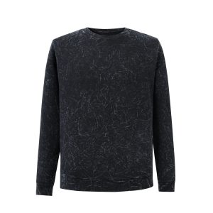 BLACK CRINKLE SWEATER