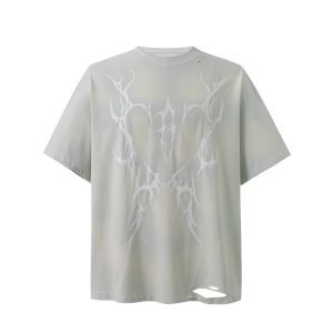 DISTRESSED GOTHIC PRINT T-SHIRT