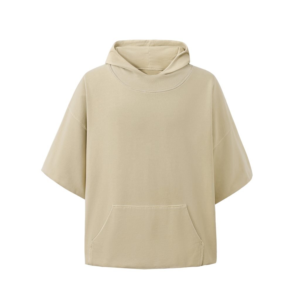 OVERSIZED SHORT-SLEEVE HOODIE
