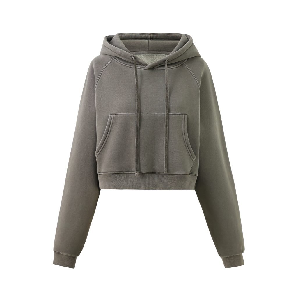 CASUAL CROPPED HOODIE