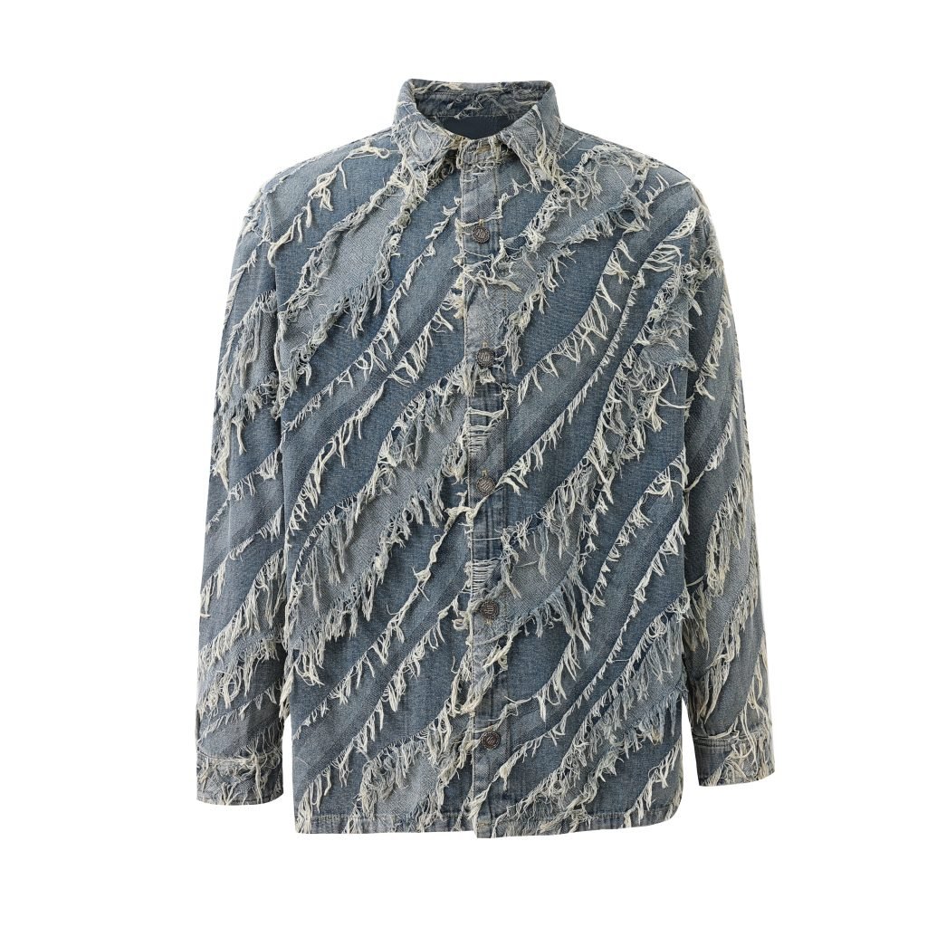 DISTRESSED DENIM JACKET