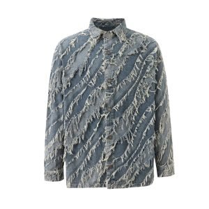 DISTRESSED DENIM JACKET