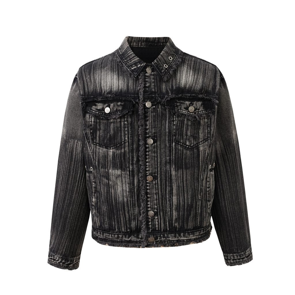FADED BLACK DENIM JACKET