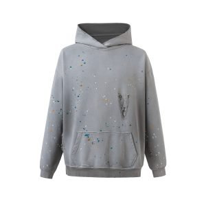 PAINT SPLATTER DISTRESSED HOODIE