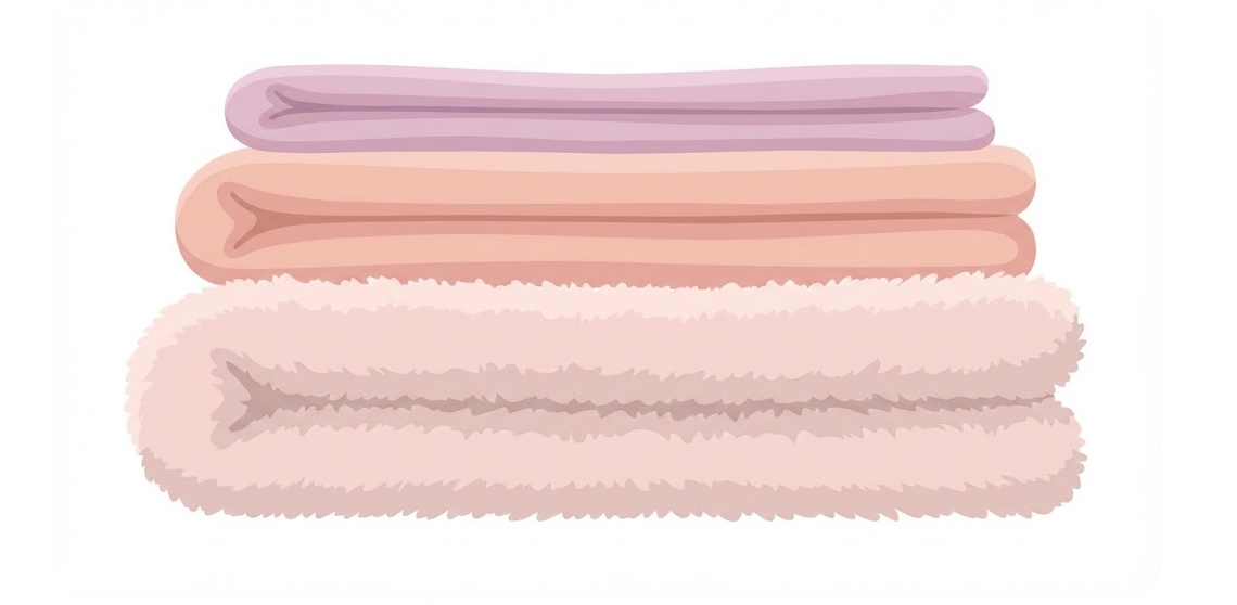 Close up texture of heavyweight french terry fabric vs lightweight cotton jersey.